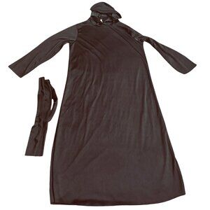 Hooded horror robe Halloween costume one size fits small adult too‎ black color